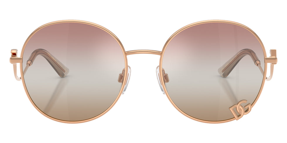 DOLCE & GABBANA DG2324 1298EL 56 - Rose Gold / Pink/Brown Mirrored #id:dg23241298el_s:104100