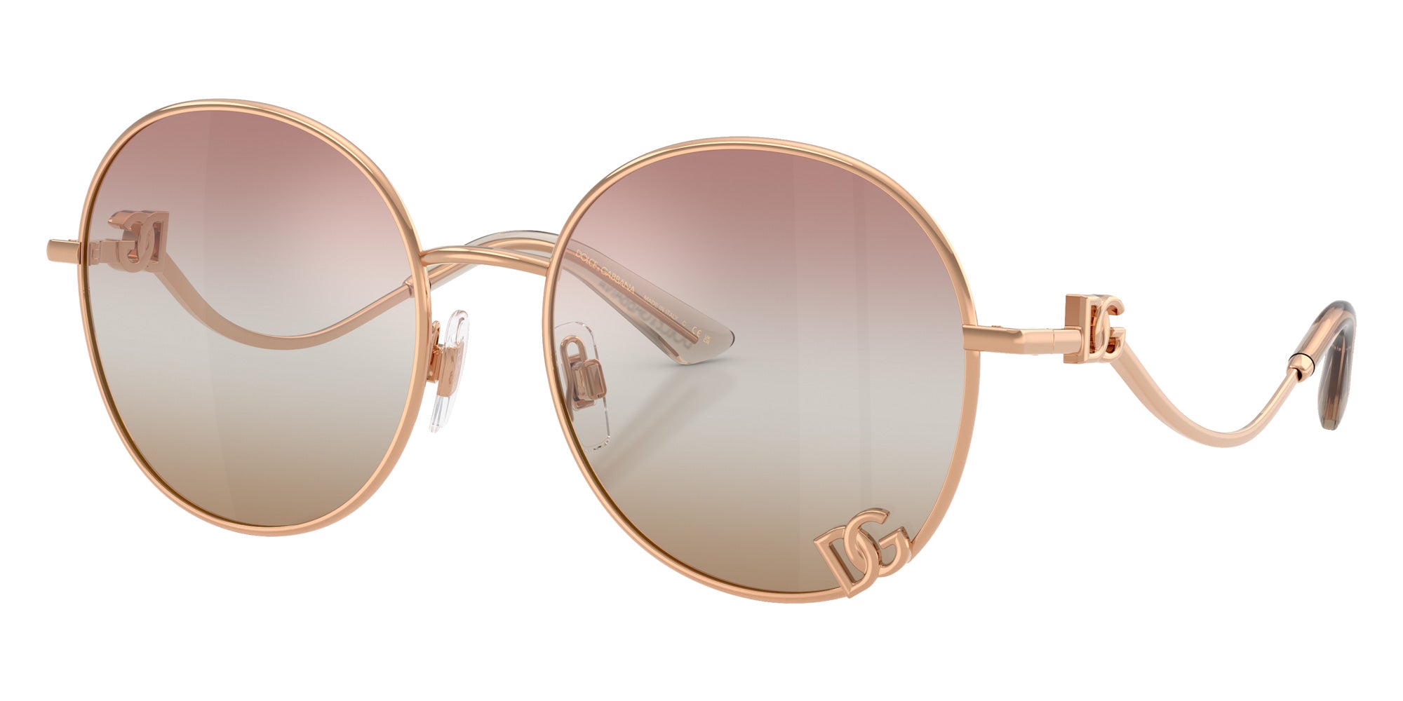 DOLCE & GABBANA DG2324 1298EL 56 - Rose Gold / Pink/Brown Mirrored #id:dg23241298el_s:104105
