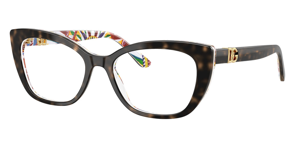 DOLCE & GABBANA DG3398 3217 52 - Havana on White Barrow #id:dg33983217_s:102105