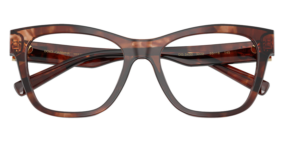 DOLCE & GABBANA DG3430 3222 53 - Dark Red Havana #id:dg34303222_s:100120