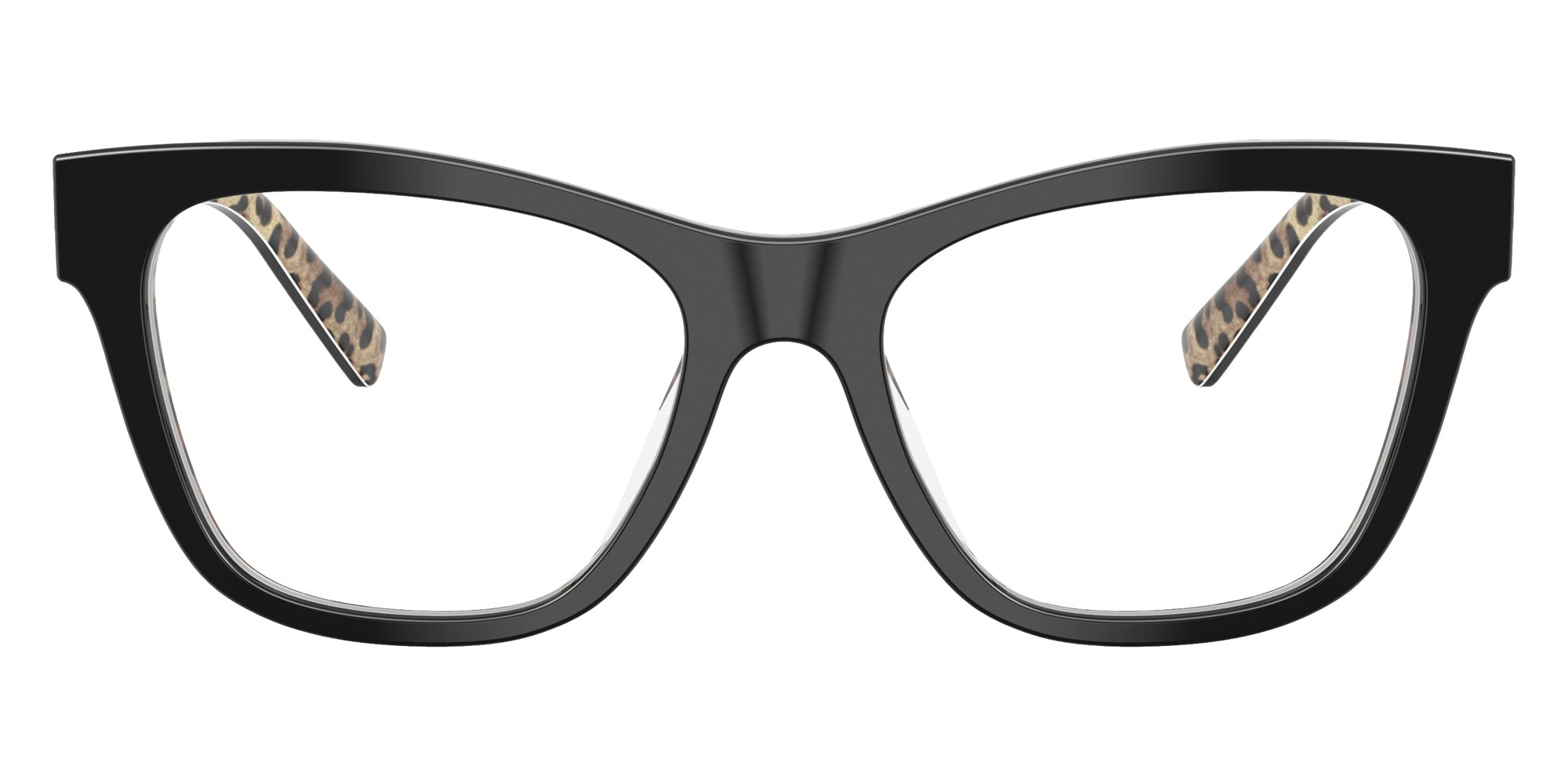 DOLCE & GABBANA DG3430 3299 53 - Black on Leo Brown #id:dg34303299_s:102100