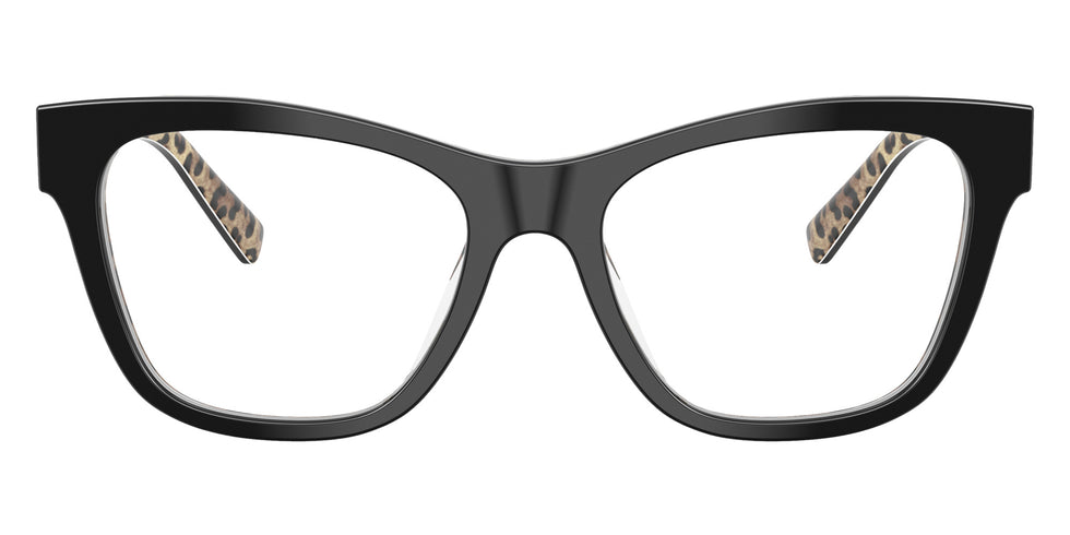 DOLCE & GABBANA DG3430 3299 53 - Black on Leo Brown #id:dg34303299_s:102100