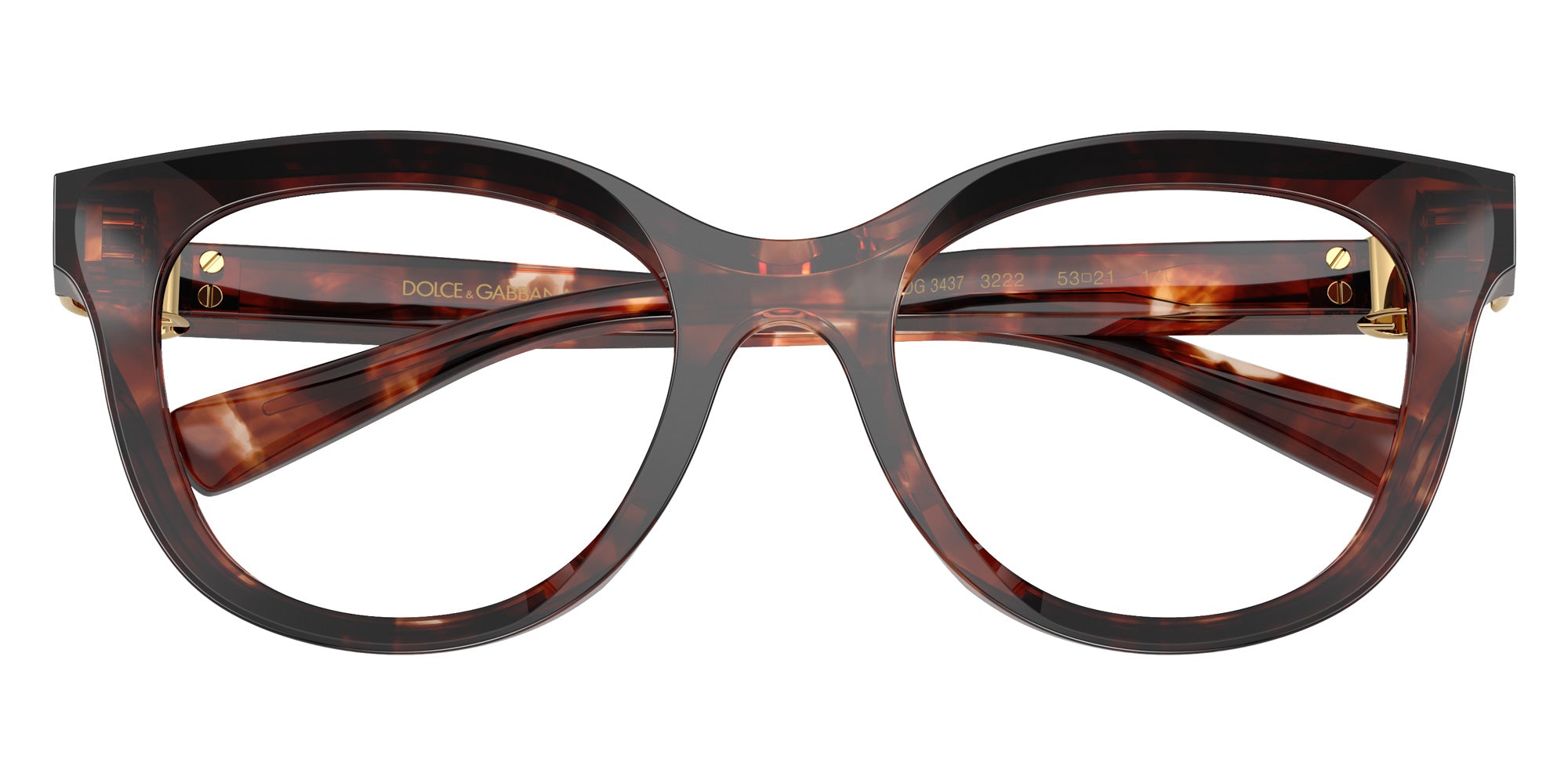 DOLCE&GABBANA DG3437 3222 51 - Dark Red Havana #id:dg34373222_s:104100