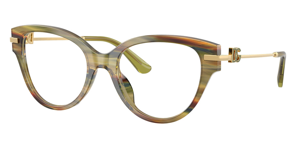 DOLCE&GABBANA DG3438 3475 51 - Striped Green Transparent #id:dg34383475_s:108105
