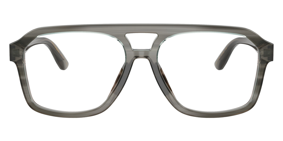 DOLCE&GABBANA DG3452 3479 57 - Transparent Gray on Striped Gray / Clear Blue Light Filter #id:dg34523479_s:100100