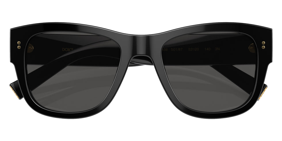 DOLCE & GABBANA DG4338 501/87 52 - Black / Dark Gray #id:dg433850187_s:100120