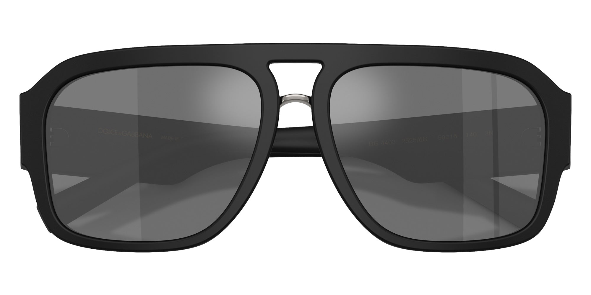 DOLCE & GABBANA DG4403 25256G 58 - Matte Black / Gray Mirrored Black #id:dg440325256g_s:100120