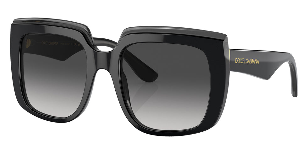 DOLCE & GABBANA DG4414 501/8G 54 - Black on Transparent Black / Gray Gradient #id:dg44145018g_s:102105