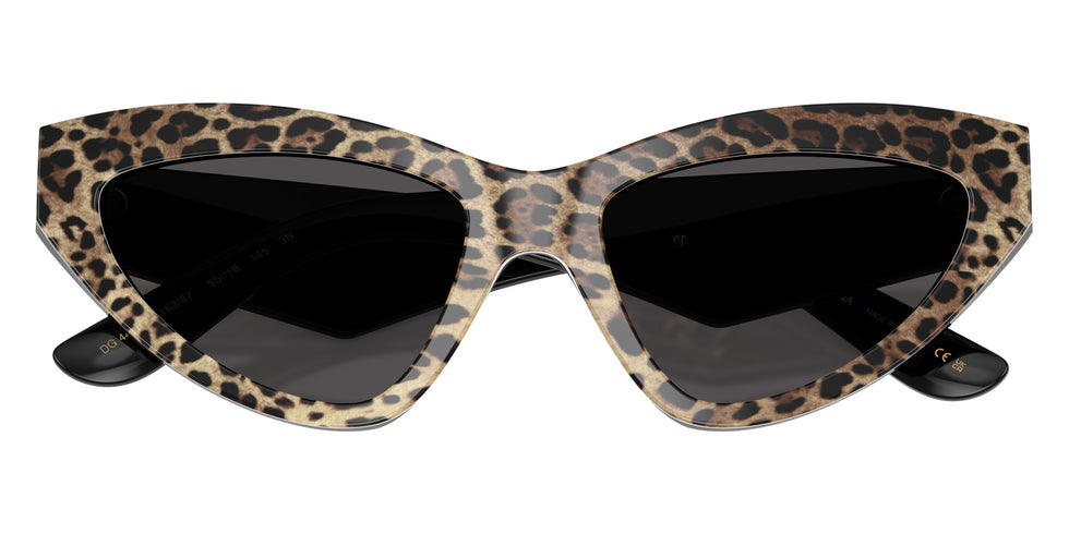 DOLCE & GABBANA DG4439 316387 55 - Leo Brown on Black / Dark Gray #id:dg4439316387_s:100120