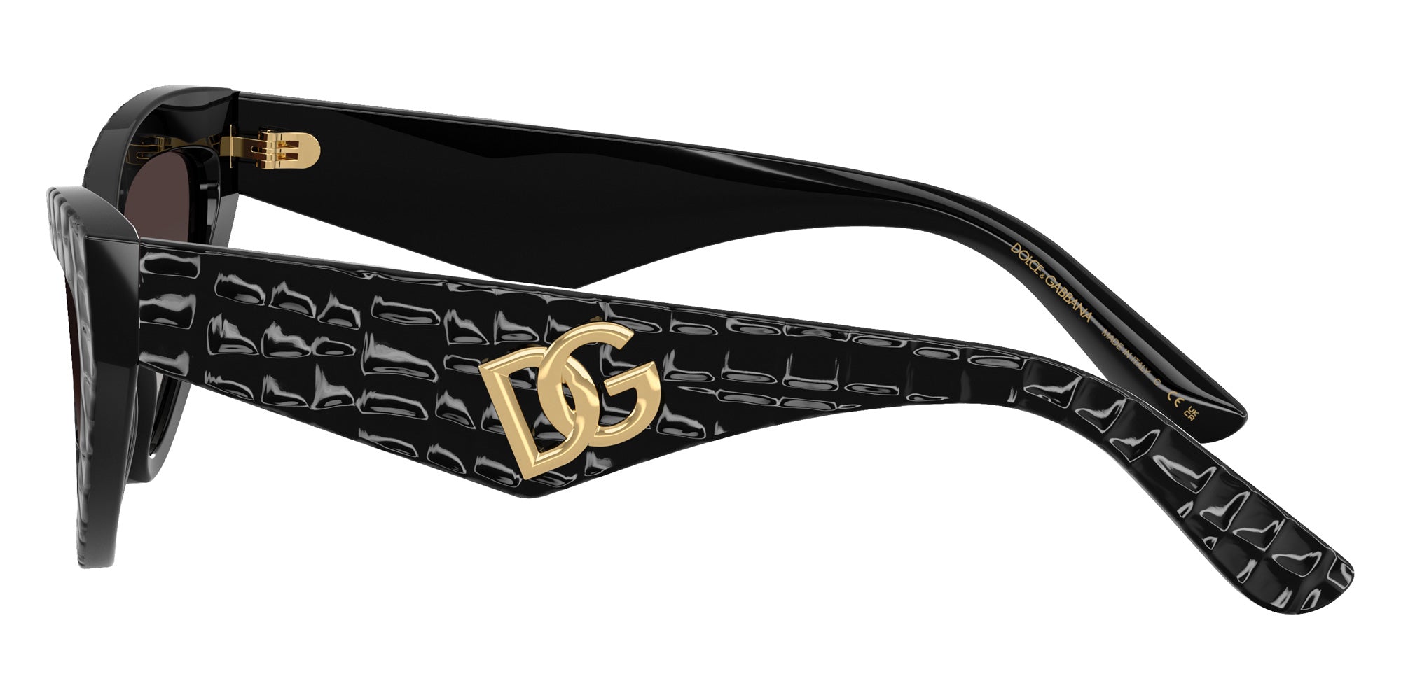 DOLCE & GABBANA DG4439 32888G 55 - Black Texture Cocco / Gray Gradient #id:dg443932888g_s:102110