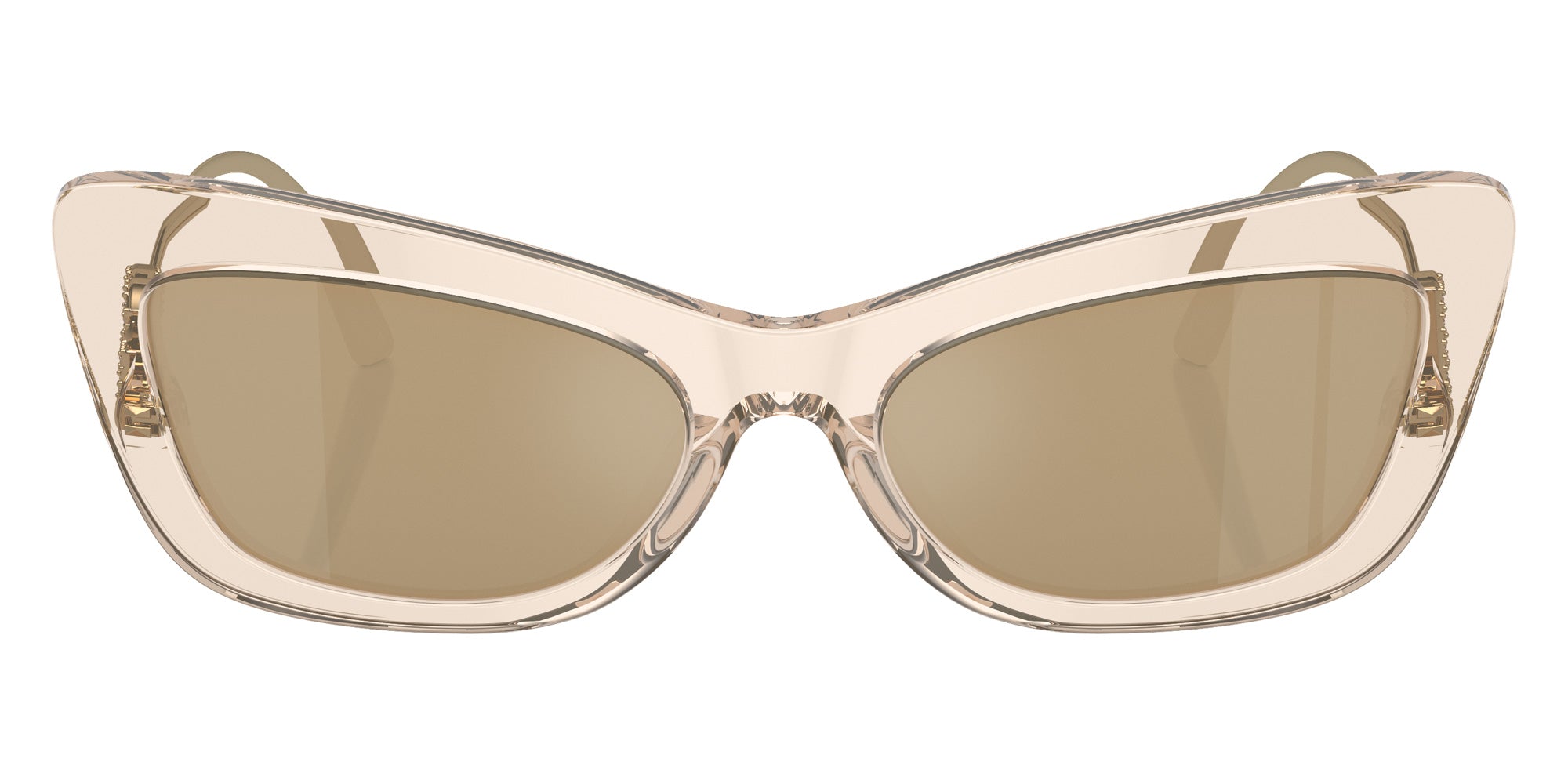 DOLCE & GABBANA DG4467B 343203 55 - Transparent Camel / Clear Mirrored Real Yellow Gold #id:dg4467b343203_s:100100