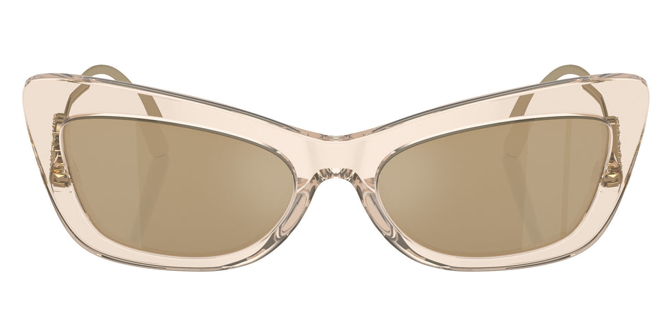 DOLCE & GABBANA DG4467B 343203 55 - Transparent Camel / Clear Mirrored Real Yellow Gold #id:dg4467b343203_s:100100