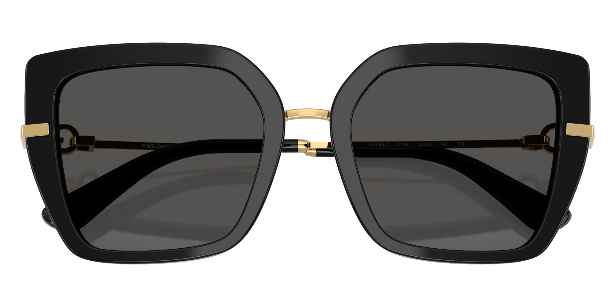 DOLCE & GABBANA DG4474 501/87 53 - Black / Dark Gray #id:dg447450187_s:100120