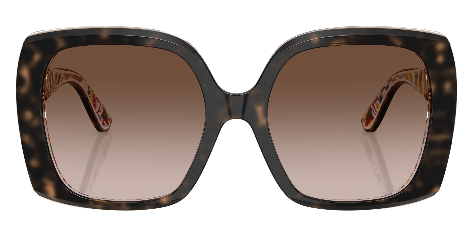 DOLCE & GABBANA DG4475 321713 56 - Havana on White Barrow / Brown Gradient #id:dg4475321713_s:100100