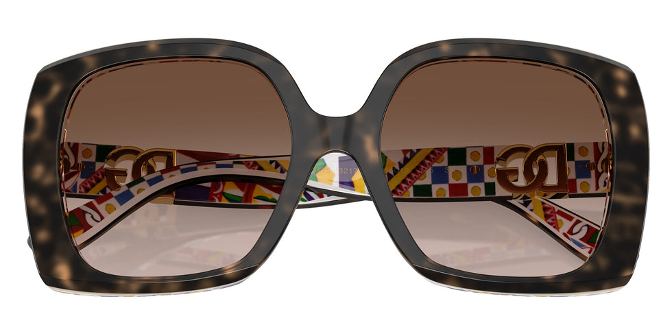 DOLCE & GABBANA DG4475 321713 56 - Havana on White Barrow / Brown Gradient #id:dg4475321713_s:100120