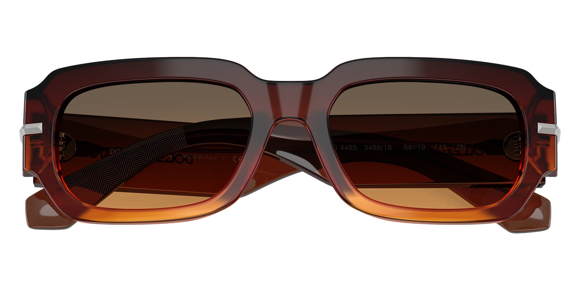 DOLCE&GABBANA DG4485 348618 54 - Gradient Striped Brown #id:dg4485348618_s:104100