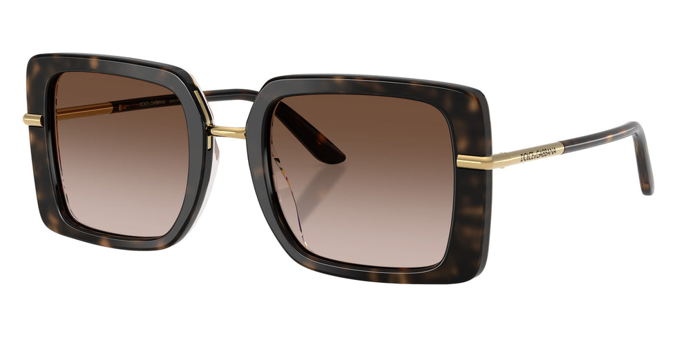 DOLCE & GABBANA DG4491 321713 52 - Havana on White Barrow / Brown Gradient #id:dg4491321713_s:100105
