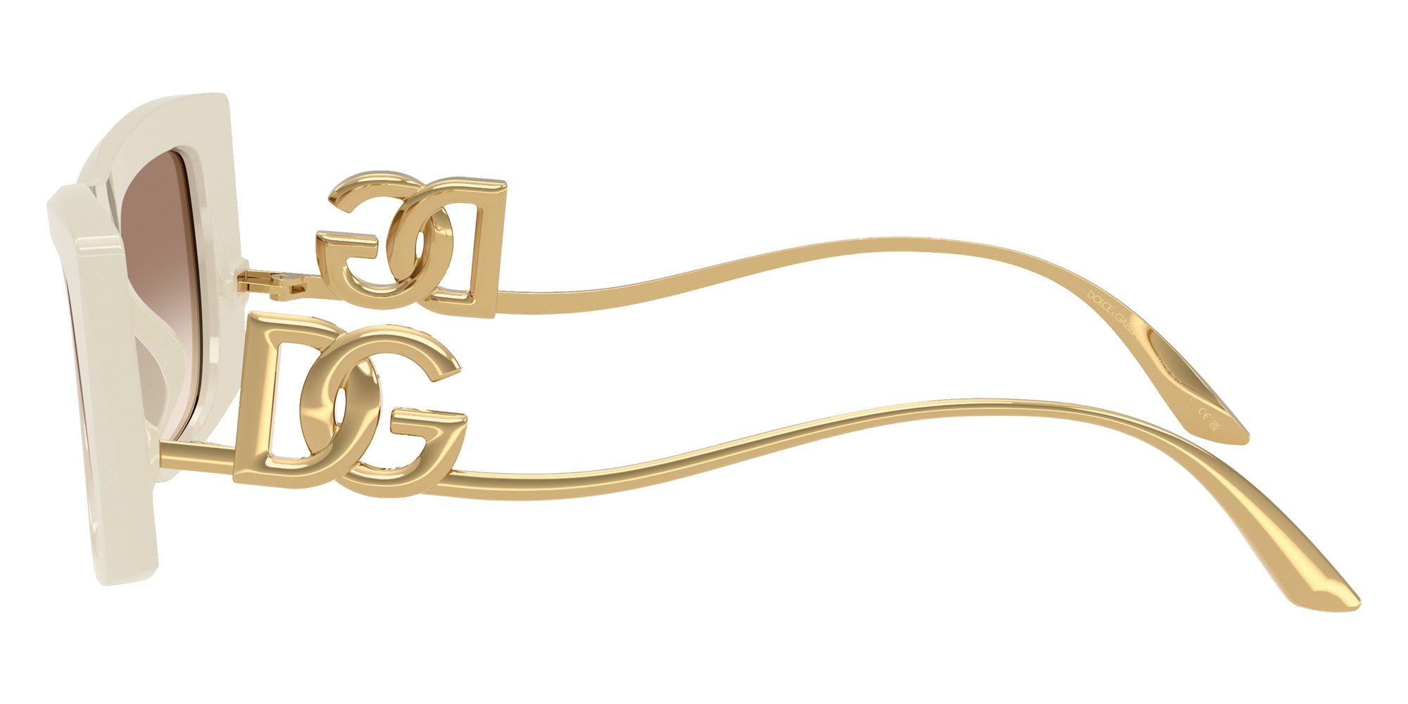 DOLCE & GABBANA DG4510 331294 51 - Cream / Clear Gradient Brown Mirrored Silver #id:dg4510331294_s:100110