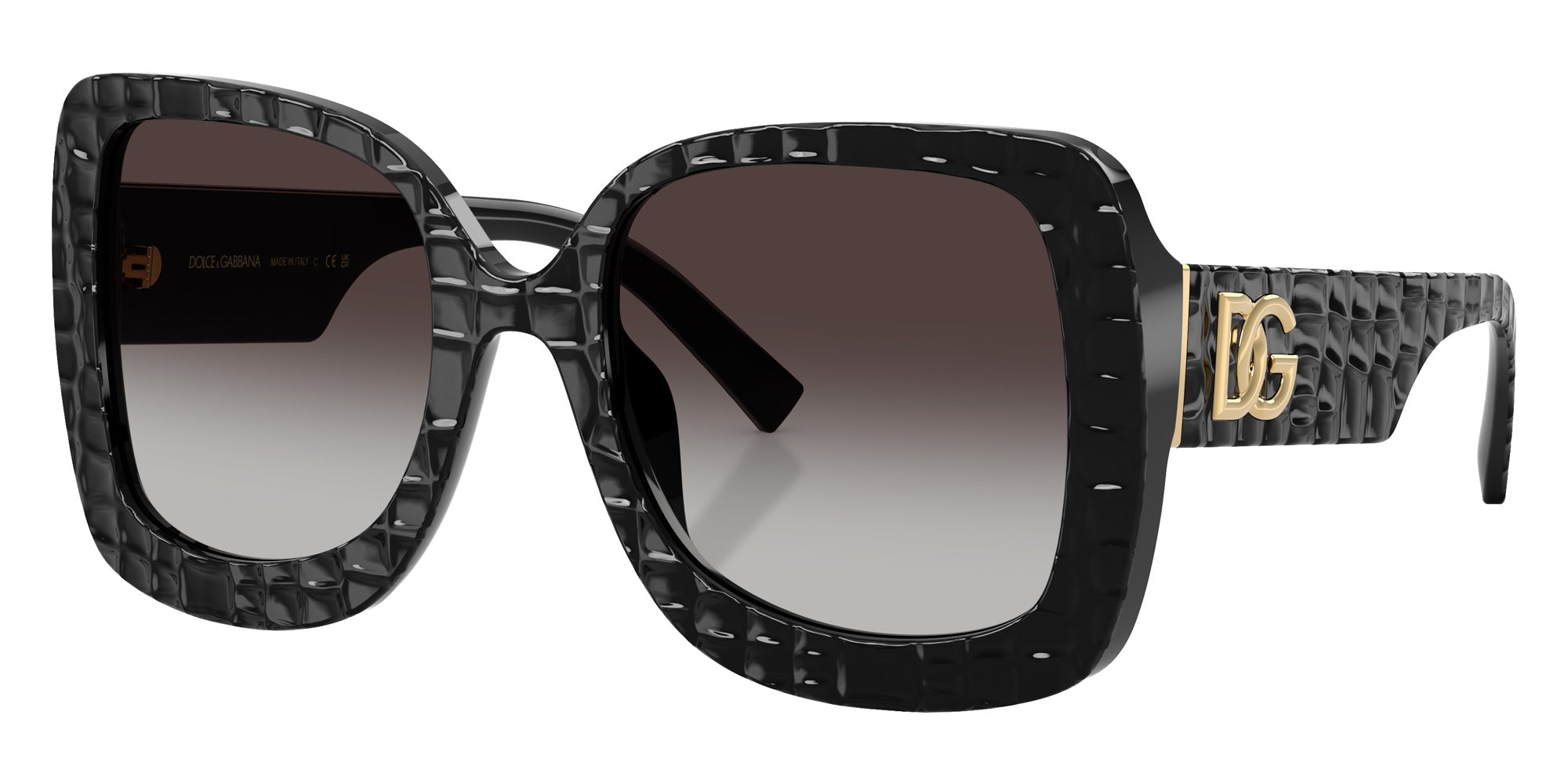 DOLCE & GABBANA DG4513 32888G 55 - Black Texture Cocco / Gray Gradient #id:dg451332888g_s:102105