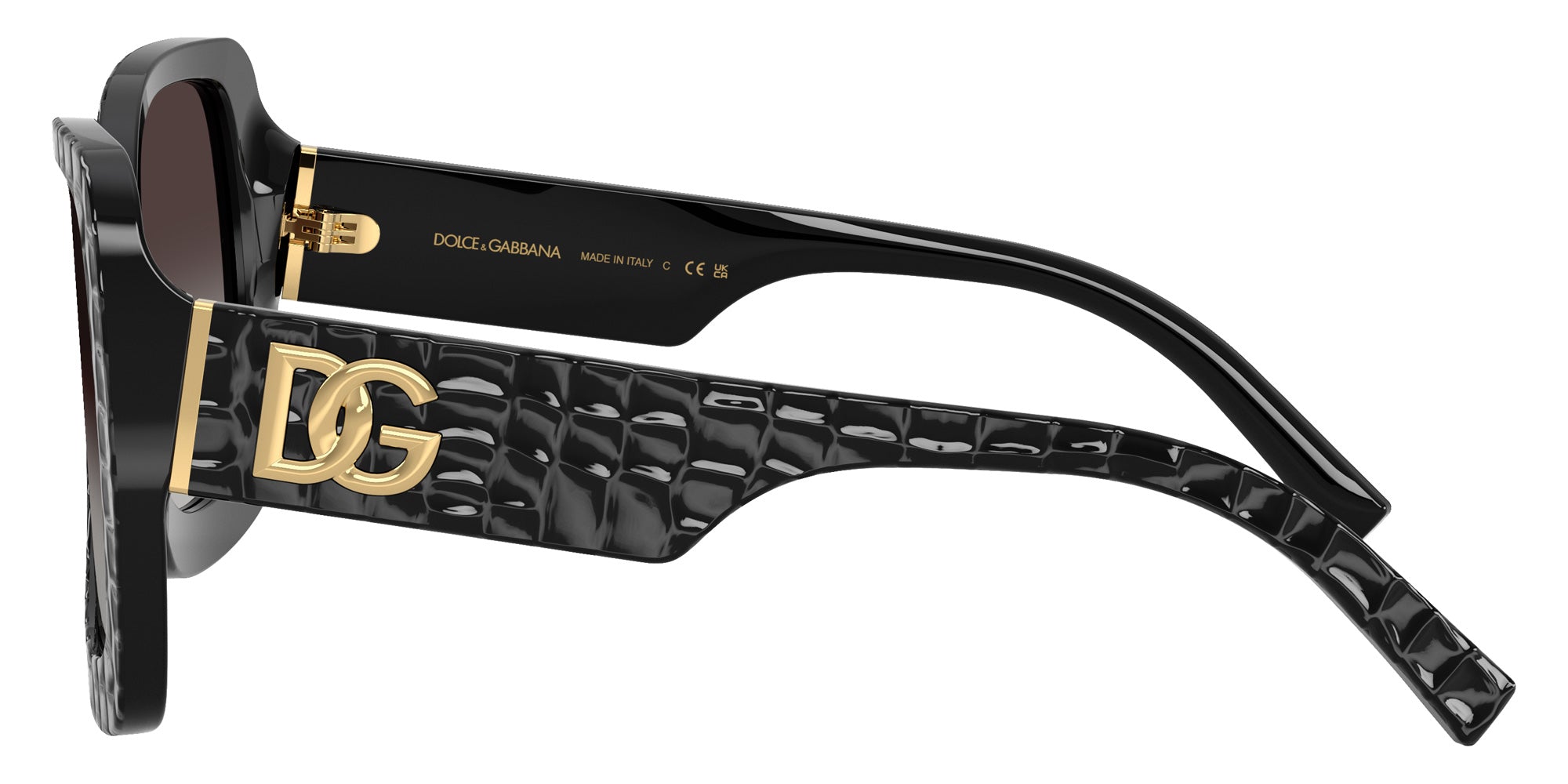 DOLCE & GABBANA DG4513 32888G 55 - Black Texture Cocco / Gray Gradient #id:dg451332888g_s:102110