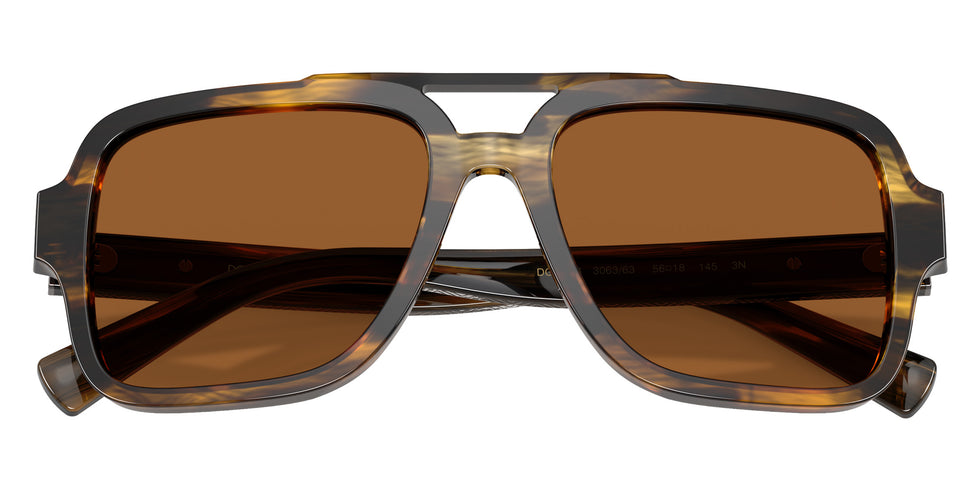 DOLCE&GABBANA DG4544 306363 56 - Striped Brown #id:dg4544306363_s:102100