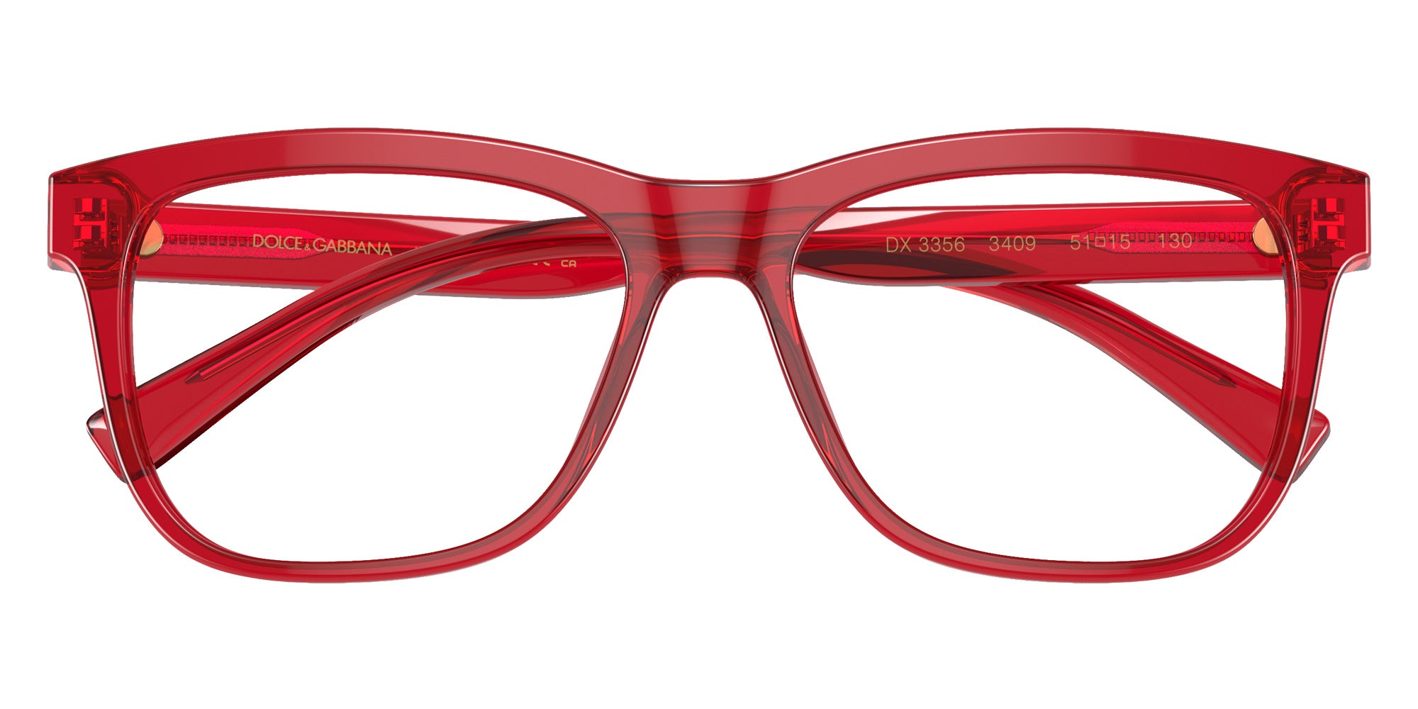 DOLCE & GABBANA DX3356 3409 49 - Transparent Red #id:dx33563409_s:100120