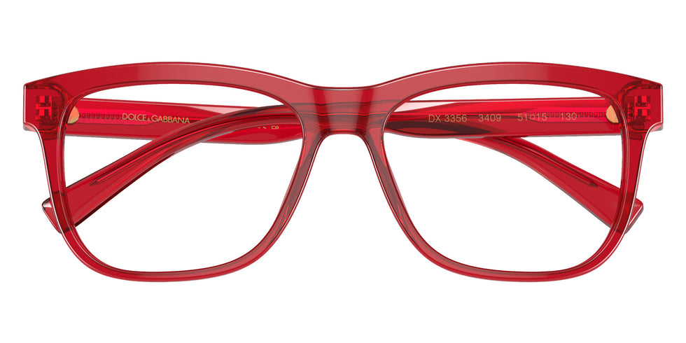 DOLCE & GABBANA DX3356 3409 49 - Transparent Red #id:dx33563409_s:100120