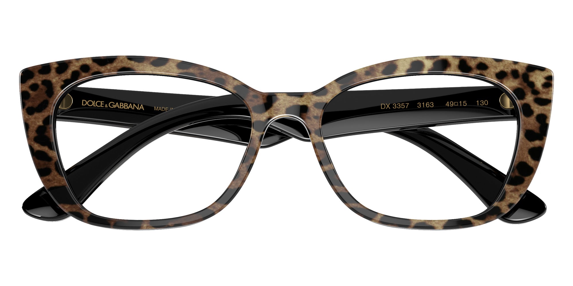 DOLCE & GABBANA DX3357 3163 49 - Leo Brown/Black #id:dx33573163_s:100120