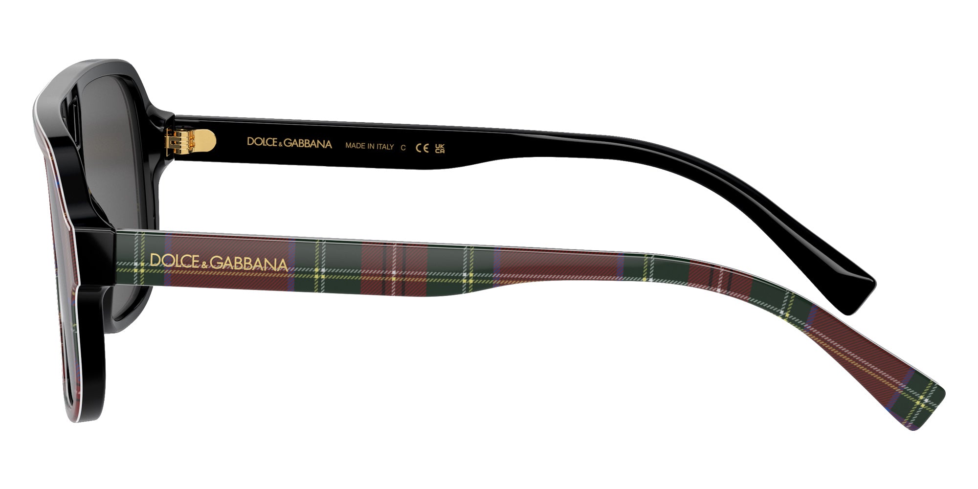 DOLCE & GABBANA DX4003 339787 50 - Red Tartan / Dark Gray #id:dx4003339787_s:100110