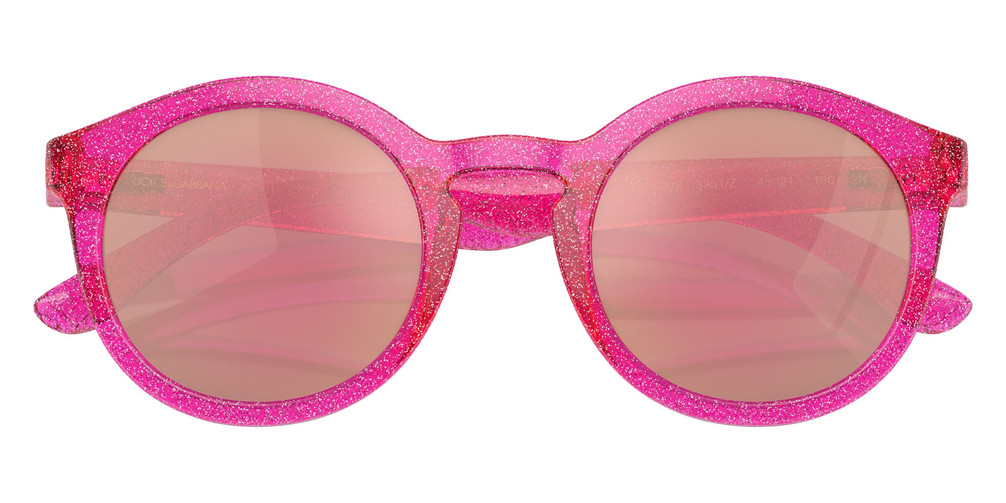 DOLCE & GABBANA DX6002 3351/Z 45 - Pink Glitter / Pink Mirrored Rose Gold #id:dx60023351z_s:100120