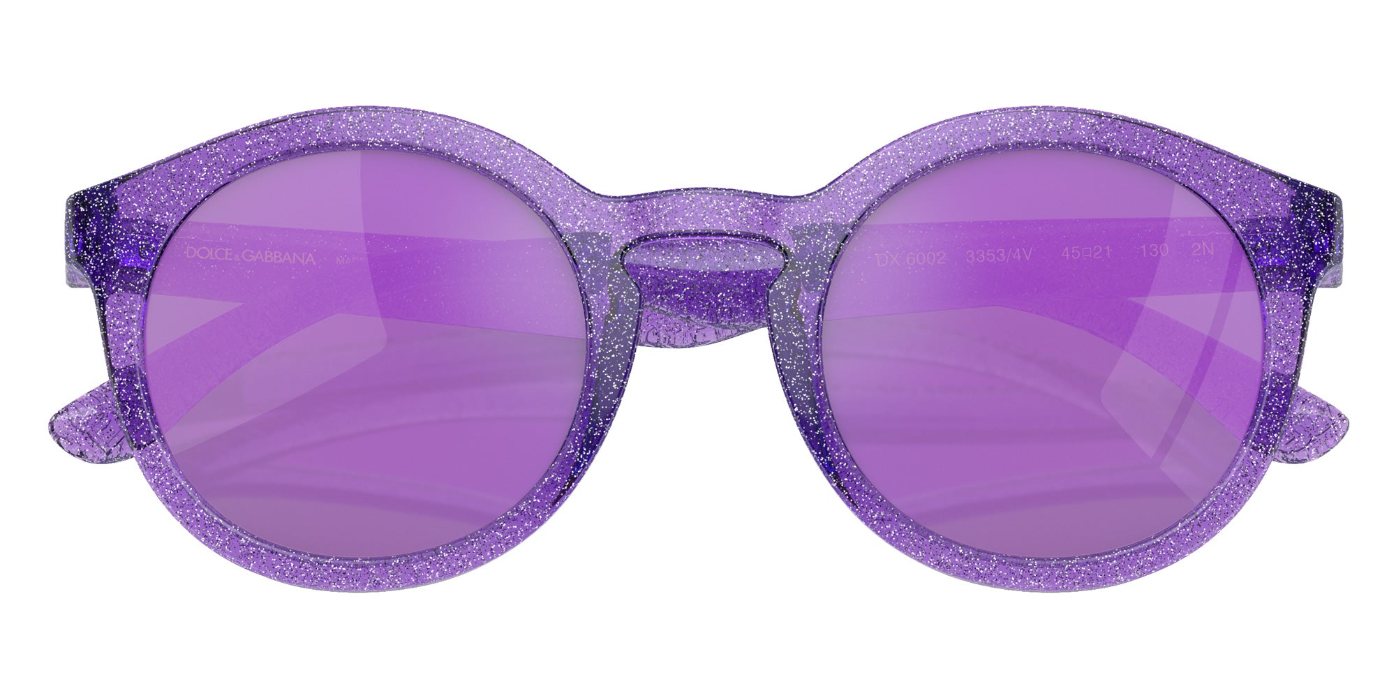 DOLCE & GABBANA DX6002 33534V 45 - Violet Glitter / Gray Mirrored Violet #id:dx600233534v_s:102120