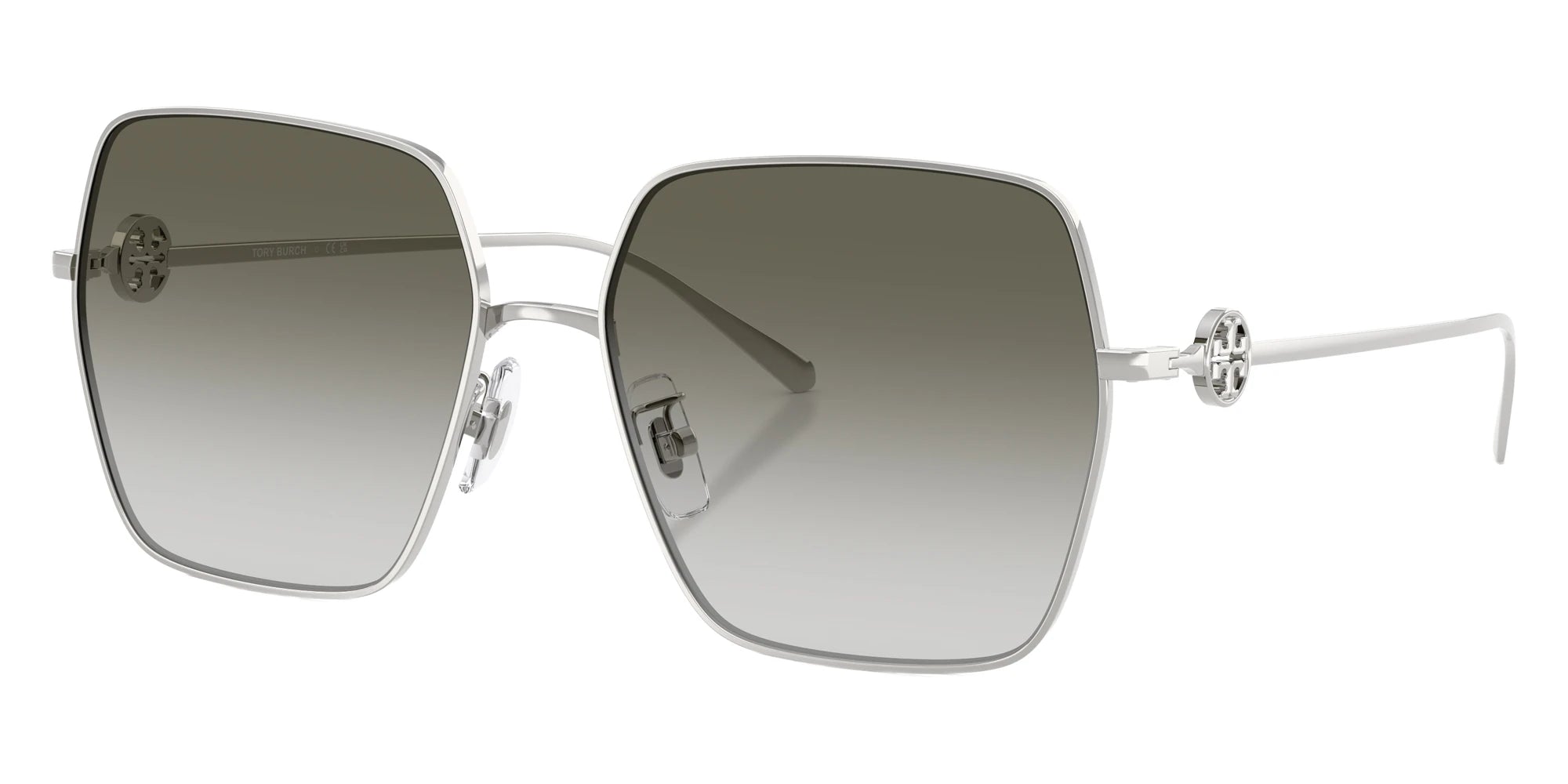 Tory Burch TY6118D 32742A 58 - Silver / Green Gray