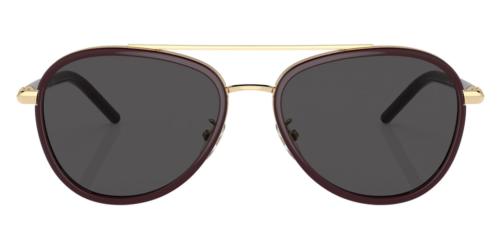 Tory Burch TY6089 194887 57 - Burgundy / Dark Gray