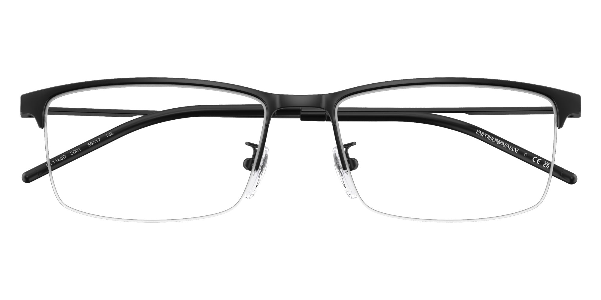 EMPORIO ARMANI EA1168D 3001 56 - Matte Black #id:ea1168d3001_s:100100