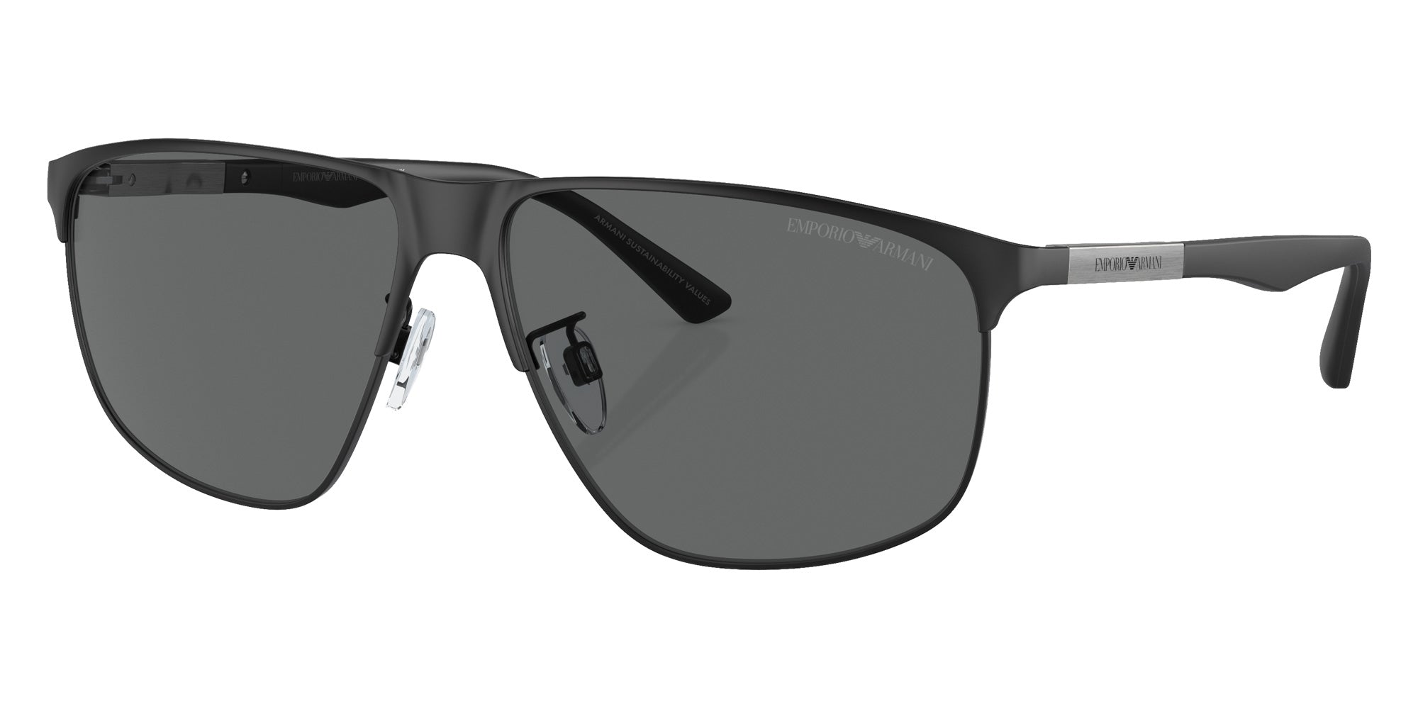 EMPORIO ARMANI EA2094 300187 60 - Matte Black / Dark Gray #id:ea2094300187_s:100105