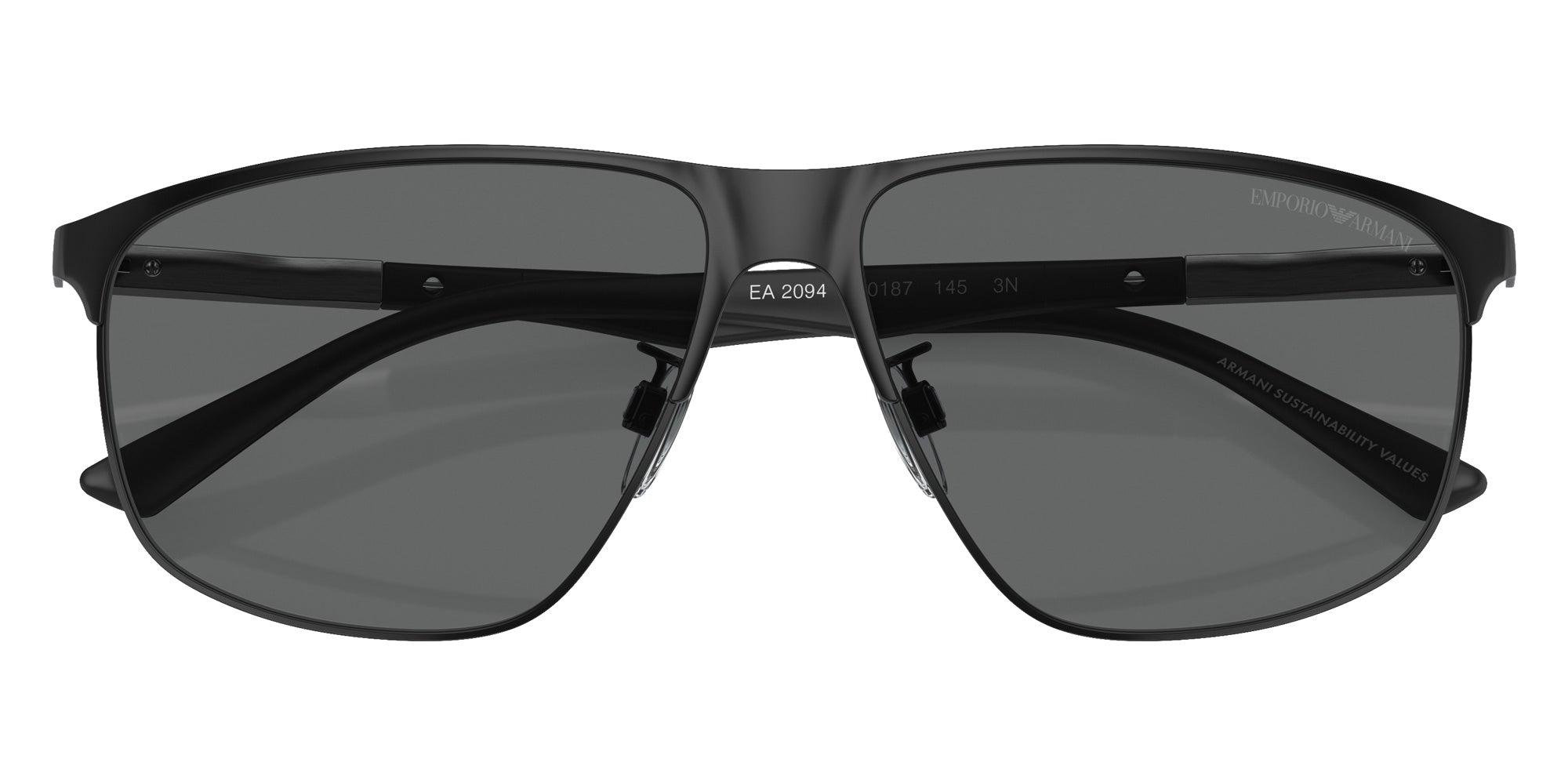 EMPORIO ARMANI EA2094 300187 60 - Matte Black / Dark Gray #id:ea2094300187_s:100120