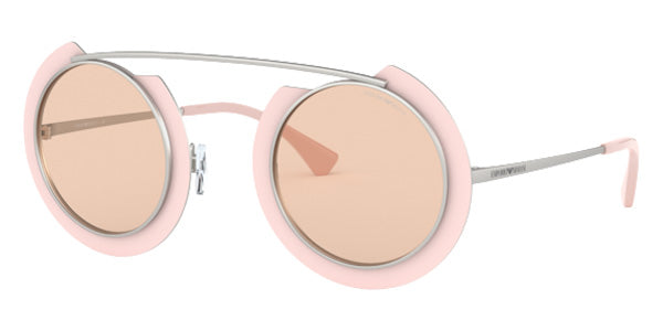 EMPORIO ARMANI EA2104 332773 47 - Matte Silver & Pink / Light Brown #id:ea2104332773_s:100100