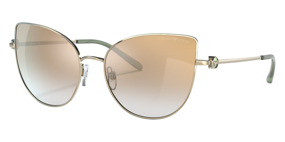 EMPORIO ARMANI EA2115 301367 56 - Pale Gold / Gradient Brown Mirrored Gold #id:ea2115301367_s:100105