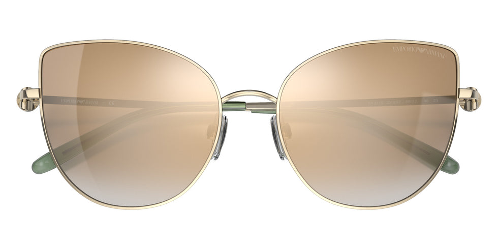 EMPORIO ARMANI EA2115 301367 56 - Pale Gold / Gradient Brown Mirrored Gold #id:ea2115301367_s:100120