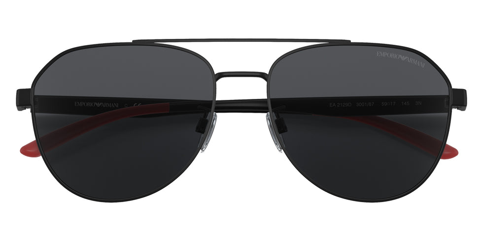 EMPORIO ARMANI EA2129D 300187 59 - Matte Black / Dark Gray #id:ea2129d300187_s:100120