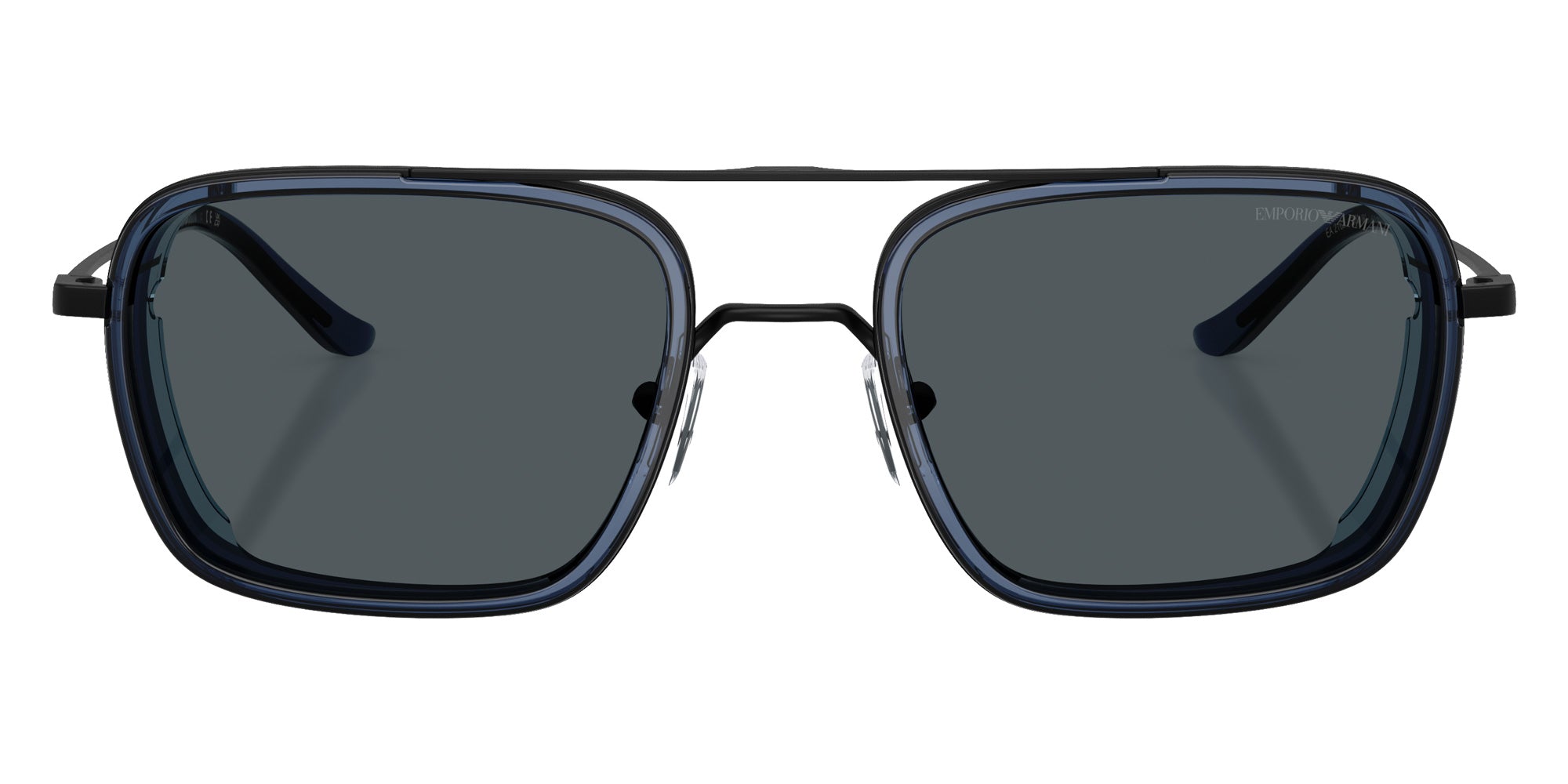 EMPORIO ARMANI EA2162 300180 54 - Matte Black / Blue #id:ea2162300180_s:100100