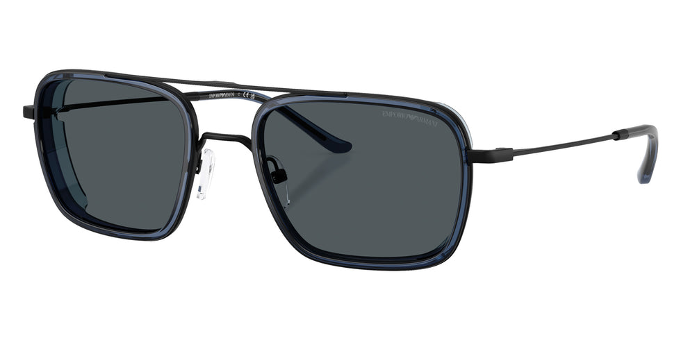 EMPORIO ARMANI EA2162 300180 54 - Matte Black / Blue #id:ea2162300180_s:100105