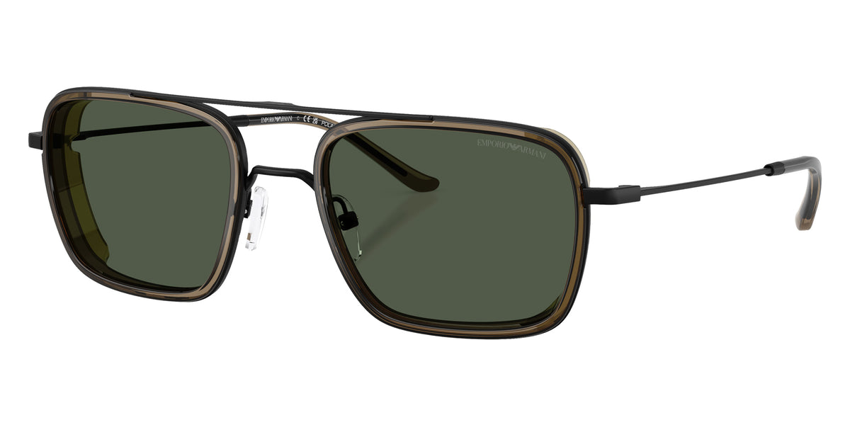 EMPORIO ARMANI EA2162 30019A 54 - Matte Black / Dark Green Polarized #id:ea216230019a_s:100105