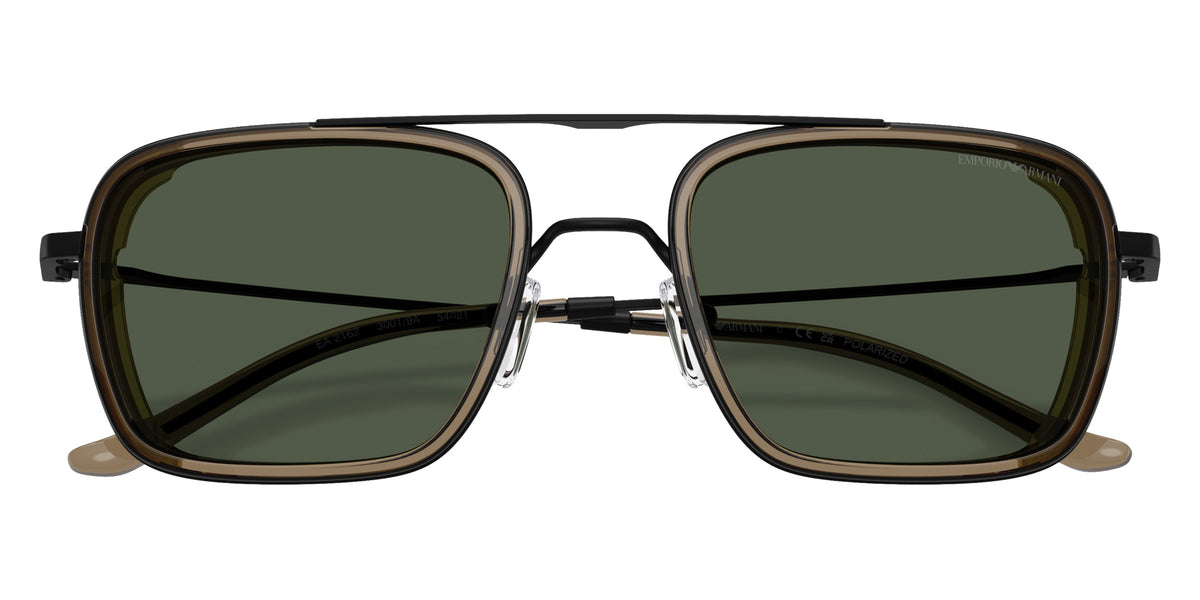 EMPORIO ARMANI EA2162 30019A 54 - Matte Black / Dark Green Polarized #id:ea216230019a_s:100120