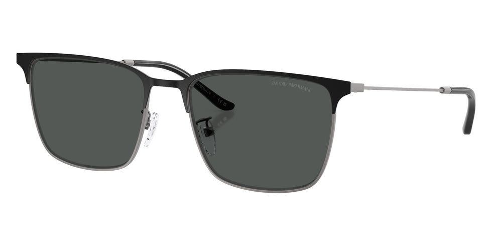EMPORIO ARMANI EA2164D 300187 57 - Matte Gunmetal/Black / Dark Gray #id:ea2164d300187_s:100105