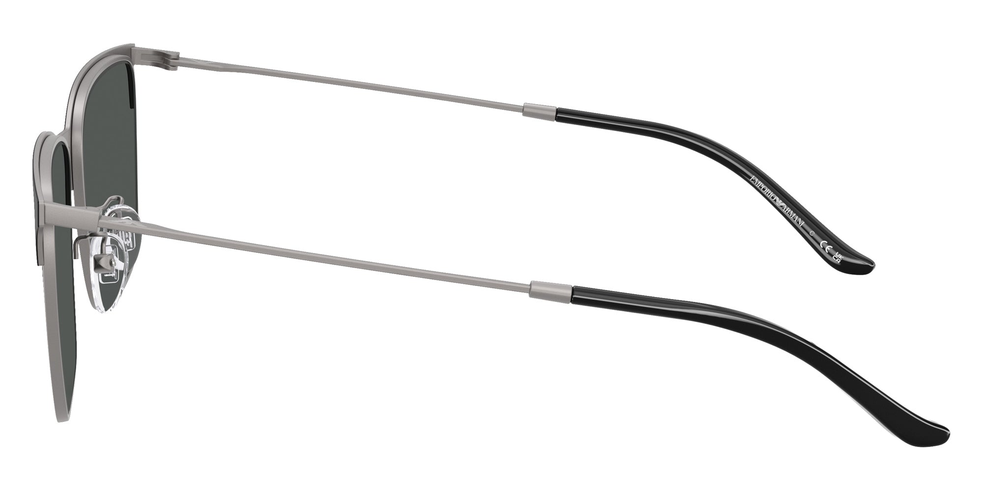 EMPORIO ARMANI EA2164D 300187 57 - Matte Gunmetal/Black / Dark Gray #id:ea2164d300187_s:100110