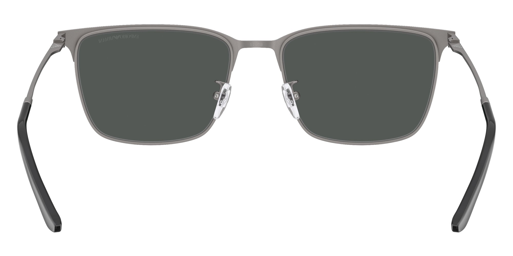 EMPORIO ARMANI EA2164D 300187 57 - Matte Gunmetal/Black / Dark Gray #id:ea2164d300187_s:100115