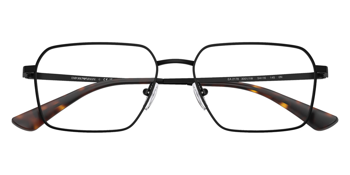 EMPORIO ARMANI EA2178 30011W 54 - Matte Black / Clear #id:ea217830011w_s:100120