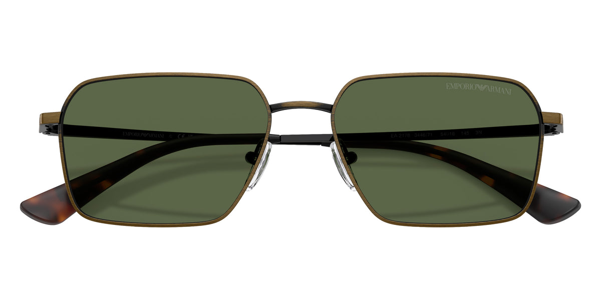 EMPORIO ARMANI EA2178 344671 54 - Shiny Anticate Gold / Dark Green #id:ea2178344671_s:108120