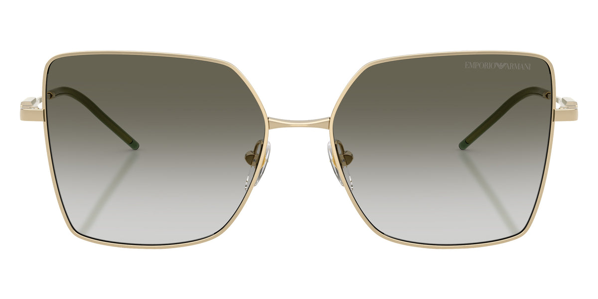 EMPORIO ARMANI EA2179 30132A 56 - Shiny Pale Gold / Clear Gradient Dark Green #id:ea217930132a_s:102100